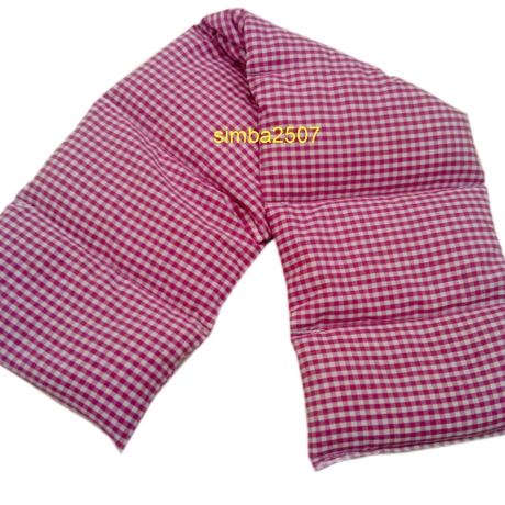 Wärmekissen 7 Kammer Raps 60 x 15 cm Vischy Karo pink weiß