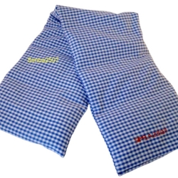 Wärmekissen 7 Kammer Raps 60x15 cm mit Inlett & Bezug blau weiß