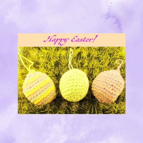 3 Süße Ostereier - Häkelanleitung PDF DE/EN separat