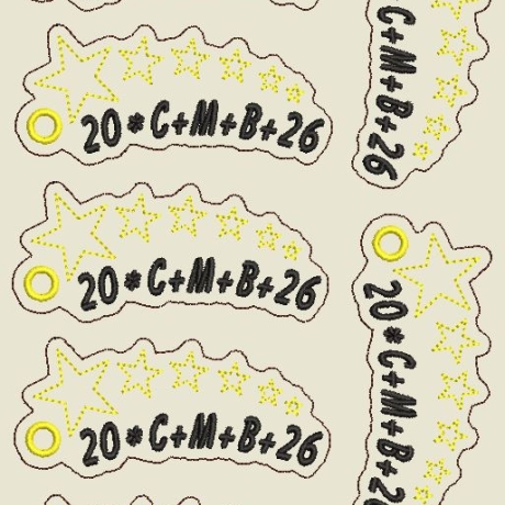 Ferberline Stickdatei ITH Anhänger Sternsinger 2026