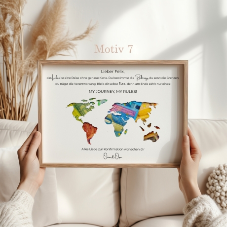 Personalisiertes Konfirmations Geschenk für Jungen und Mädchen
