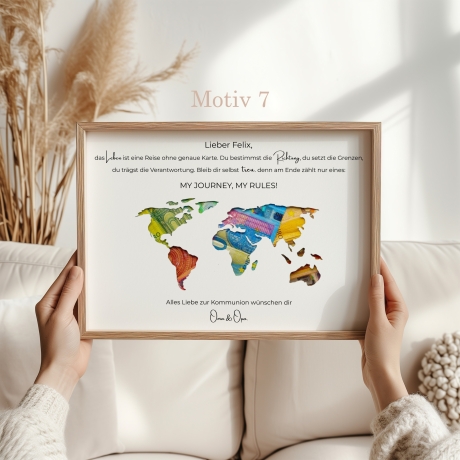 Personalisiertes Kommunion Geschenk für Jungen und Mädchen