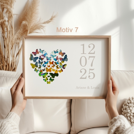Personalisiertes Hochzeitsgeldgeschenk – Eleganter Bilderrahmen
