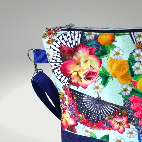 Umhängetasche Damen/Handtasche/Schultertasche/Jeanstasche/Bunt