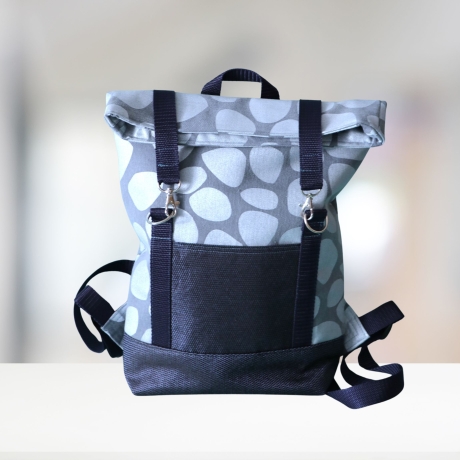 Rucksack/Rollrucksack/Roll Top/Damenrucksack/blau /Cityrucksack