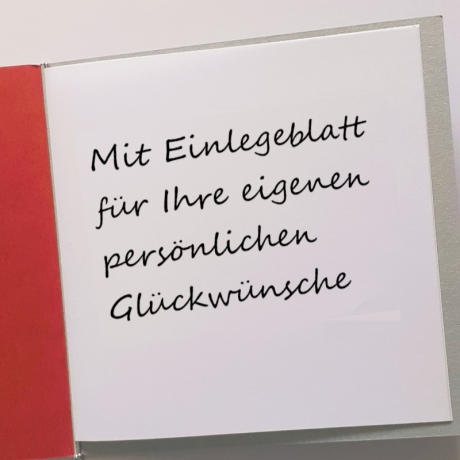 Weihnachtskarte frohe Weihnachten Festtags-Karte Rot & Silber