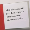 Weihnachtskarte frohe Weihnachten Festtags-Karte Rot & Silber