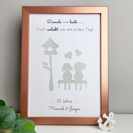 personalisiertes Geldgeschenk zum Jubiläum - Damals wie heute