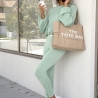 2-Teiler Jogger Anzug in Mint Jogpants & Pullover XS/S & M/L