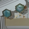 Elegante Apatit-Imitat Ohrstecker  – Handmade Boho-Schmuck