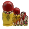 8-er Matroschka klassisch, Handarbeit, 22 cm, neu
