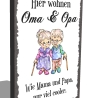 Holzschild-Shabby Oma & Opa_viel cooler