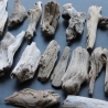 Treibholz Schwemmholz Driftwood 30 größere Minis  11-17cm *E10*