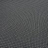 Stoff Stretch Feinstrick Jacquard kleine Raute schwarz wollweiß