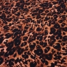Stoff Viskose Jersey Leo Tierprint schwarz braun beige rosé