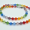Kette Regenbogen Bunte  Kristalle  (804)