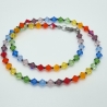 Kette Regenbogen Bunte  Kristalle  (804)