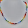 Kette Regenbogen Bunte  Kristalle  (804)