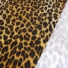 Stoff Viskose Twill Leo Design braun schwarz beige Blusenstoff
