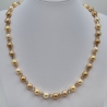 Kette und Armband Perlen Gold (591)