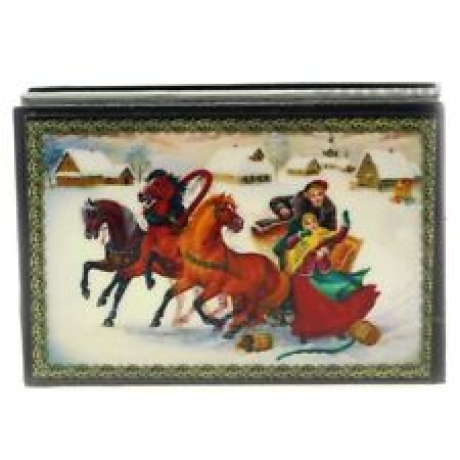 Schmuckschatulle Troika Wintermotiv, aufklappbar