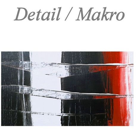 MK1 Art Bild Leinwand Abstrakt Kunst Malerei Acrylbild rot weiß