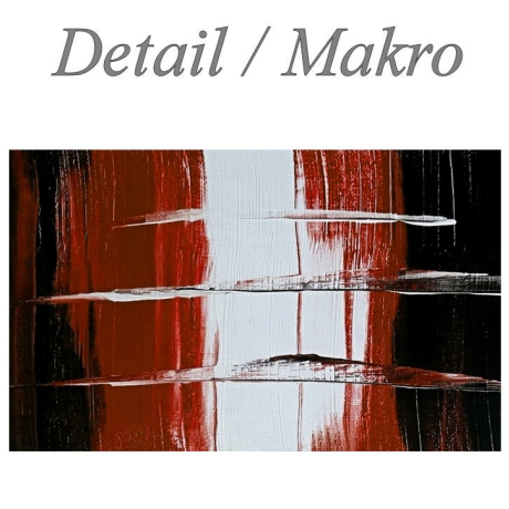 MK1 Art Bild Leinwand Abstrakt Kunst Malerei Acrylbild rot weiß