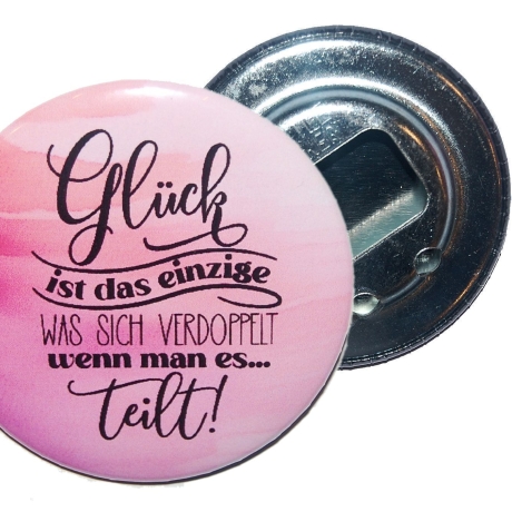 Liebesspruch Flaschenöffner 59 mm Metall Liebe