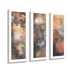 MK1 Art Bild Leinwand Abstrakt Kunst Malerei Acrylbild braun 3D MK1 Art Bild Leinwand Abstrakt Kunst Malerei Acrylbild braun 3D