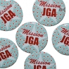 Buttons JGA Set Junggesellenabschied groß 50mm 10 Stück Stern