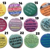 Lustige Sprüche III Buttonset 50 mm Anstecknadel 5 Stück Auswahl