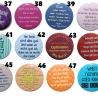 Weisheiten Zitate Buttonset 50 mm Anstecknadel 5 Stück Auswahl
