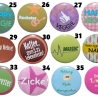 Hobby Statement Buttonset 50 mm mit Anstecknadel 5 Stück Auswahl