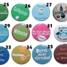 Männersprüche Buttonset 50 mm mit Anstecknadel 5 Stück Auswahl