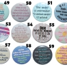 Weisheiten Zitate Buttonset 50 mm Anstecknadel 5 Stück Auswahl