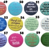 Lustige Sprüche II Buttonset 50 mm Anstecknadel 5 Stück Auswahl
