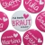 Buttons JGA Set groß 50mm 12 Stück personalisiert Herz