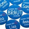 Buttons JGA Set groß 50mm 14 Stück personalisiert Anker