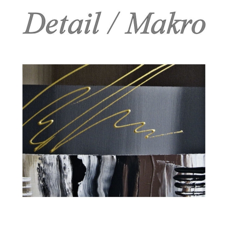 MK1 Art Bild Leinwand Abstrakt Kunst Malerei Acrylbild braun