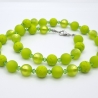 Kette Polariskette Grün Hellgrün Polaris Polarisperlen (824)