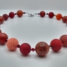 Polariskette Extra Große Perlen Rot Perlenkette Polaris (827)