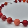 Polariskette Extra Große Perlen Rot Perlenkette Polaris (827)