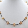 Kette mit Hämatit und Kristallen Crystal Metallic Sunshine (836)