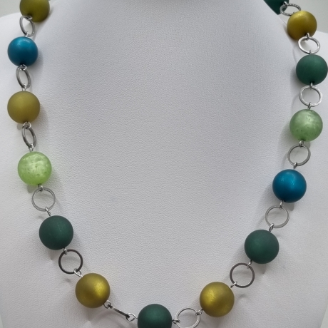 Lange Polaris-Kette mit großen Perlen – wandelbare Y-Kette (838)