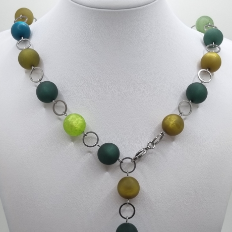 Lange Polaris-Kette mit großen Perlen – wandelbare Y-Kette (838)