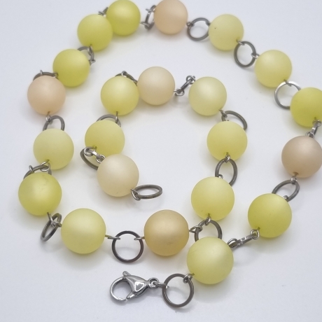 Lange Polaris-Kette mit großen Perlen – wandelbare Y-Kette (838)