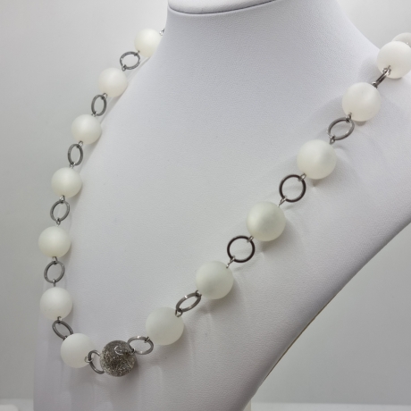 Lange Polaris-Kette mit großen Perlen – wandelbare Y-Kette (838)