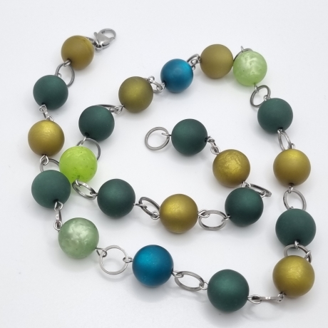 Lange Polaris-Kette mit großen Perlen – wandelbare Y-Kette (838)