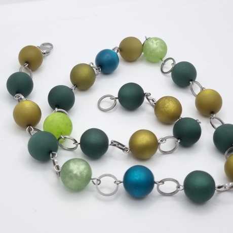 Lange Polaris-Kette mit großen Perlen – wandelbare Y-Kette (838)
