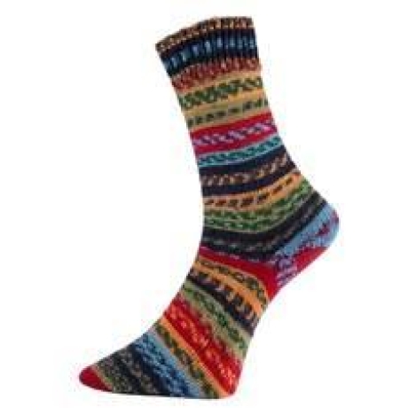 Pro Lana Fjord Socks Puzzle, 4-fädige Sockenwolle, Farbe 83
